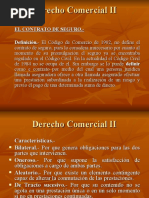 Derecho - Comercial - II - 4sem CONTRATO DE SEGURO