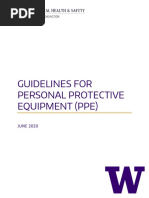 Guidelines For Personal Protective Equipment (Ppe) : JUNE 2020