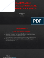 Mahasiswa Dan Tanggung Jawab Sosial & Antropolgi Kampus