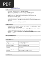 CV - 4yrs of Exp in Manual Testing