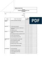 Ref. No. MHSB/QC/ARCH/01/008 Architectural Work Inspection Form External