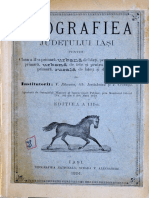 Manualul Geografia Jud Iasi - V. Receanu, Gh. Ienachescu Si I. Creanga (1884)