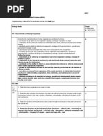 IGCSE Coordinated Science Syllabus Checklist