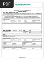 HSSE World Incident Report Form 1