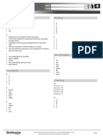 B1+ UNIT 4 Test Answer Key Standard