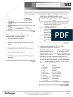 B1+ UNIT 4 Test Higher