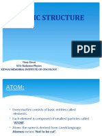 Atomic Structure: Vinay Desai M.SC Radiation Physics Kidwai Memorial Institute of Oncology