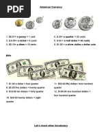 American Currency-Worksheet and Practice