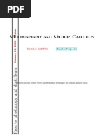 Vector Calculus Book