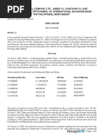 Yulim International Company LTD James Yu Jonathan Yu and Almerick Tieng Lim Petitioners VS International Exchange Bank (Now Union Bank of The Philippines) Respondent