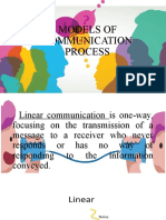 Week 2 Models of Communication Process