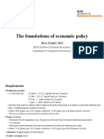 Class 1 - The Foundations of Economic Policy