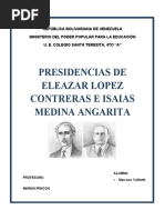 3ra Asignacion de Ghc-Presidente Eleazar Lopez Contreras e Isaias Medina Angarita