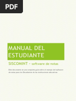 Manual Siscomint para Estudiantes v2.0