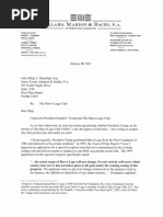 Former President Trump's Attorney's Letter To Town of Palm Beach