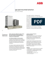 ABB Medium Voltage Pad Mounted Solution: PVS980-MVP - 2.0 To 4.6 MVA