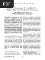 Netdroid: Summarizing Network Behavior of Android Apps For Network Code Maintenance