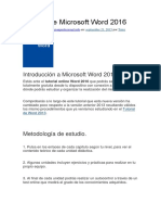 Tutorial de Microsoft Word 2016