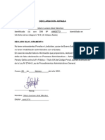 Declaracion Jurada Mario