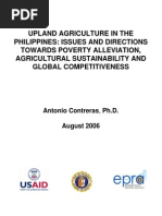 Upland Agriculture in The Philippines Issues and Directions Towards Poverty Alleviation, Agricult