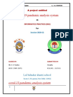 Covid-19 Pandemic Analysis System Documentation