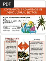 Comparative Advantage in Agricultural Sector