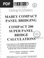 Mabey & JohnSon Bridge Calculations