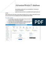 Creating An AdventureWorks Database On Azure