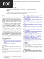 G162-18 Standard Practice For Conducting and Evaluating Laboratoryh Corrosion Test in Soils