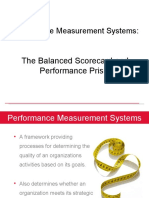 Performance Measurement Systems:: The Balanced Scorecard and Performance Prism