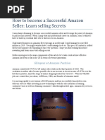 How To Become A Successful Amazon Seller: Learn Selling Secrets