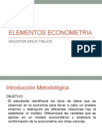 ELEMENTOS ECONOMETRIA Clase 1