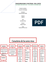 Caracteres de Los Seres Vivos