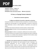 Tarea 1 Español II - El Texto y La Tipología Textual La Narración