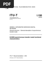 Itu-T: B-ISDN Asynchronous Transfer Mode Functional Characteristics