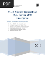 MDX Tutorial