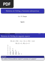 Numeros de Stirling y Funciones Sobreyectivas