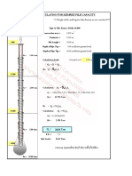 Simplified Calculation For Kemrex Pile Capacity: Q 26.04 Tons