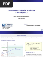 Introduction To Model Predictive Control (MPC) : Oscar Mauricio Agudelo Mañozca Bart de Moor