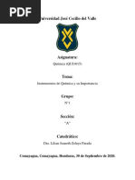 Instrumentos de Laboratorio y Su Importancia - QUI1015 - Grupo N°1