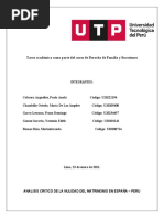 Analisis Critico de La Nulidad Del Matrimonio en España