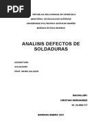 Analisis Defectos de Soldaduras