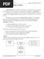 Chap II Analyse Lexicale