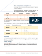 Multiplicación y División de Expresiones Algebraicas