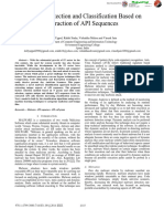 Malware Detection and Classification Based On Extraction of API Sequences