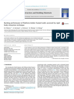 Racking Performance of Platform Timber Framed Walls Assessed by Rigid Body