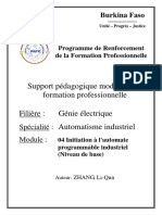 Automatisme Industriel - Initiation À L'automate Programmable Industriel (Niveau de Base)