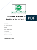 Internship Report On General Banking of Agrani Bank Limited: Submitted To