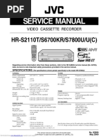 Service Manual: HR-S2110T/S6700KR/S7800U/U (C)