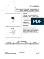 Stb14Nm50N: N-Channel 500 V, 0.28 Typ., 12 A Mdmesh™ Ii Power Mosfet in A D Pak Package